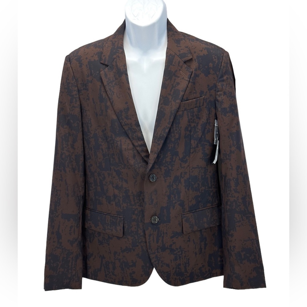 Marc By Marc Jacobs Lined Deep Beet Blazer Suit Jacket - Brown Black